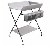 vidaXL Mesa cambiadora hierro gris claro