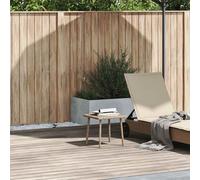 vidaXL Mesa centro jardín rectangular beige 40x40x37cm ratán sintético