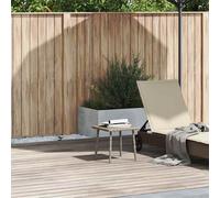 vidaXL Mesa centro jardín rectangular gris claro 40x40x37cm