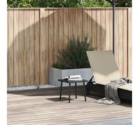 vidaXL Mesa centro jardín rectangular negra 40x40x37cm ratán sintético