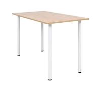 vidaXL Mesa Comedor 120x60x73 cm Color Roble y Blanco Salón Sala Estar Cocina
