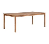 vidaXL Mesa Comedor Exterior 200x100x77 cm Mesilla Mueble Madera Maciza Teca