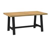 vidaXL Mesa de comedor NOAIN Patas en A Madera maciza de pino 160x90x75 cm