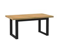 vidaXL Mesa comedor NOAIN – Patas en U, Madera maciza de pino 160x90x75 cm
