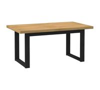 vidaXL Mesa comedor NOAIN – Patas en U, Madera maciza de pino 160x90x75 cm