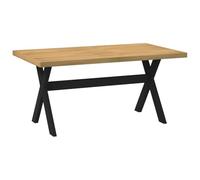 vidaXL Mesa de comedor NOAIN Patas forma X Madera maciza de pino 160x90x75 cm