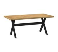 vidaXL Mesa de comedor NOAIN Patas forma X madera maciza de pino 180x90x75 cm