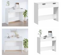 vidaXL Mesa consola blanca de 90x36x75 cm, fabricada en material de madera. Mesa consola, mesas consola, mesa, mesa de entrada