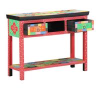 vidaXL Mesa Consola con cajón Multicolor 100 x 30 x 77 cm