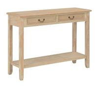 vidaXL Mesa consola de madera 110x35x80 cm