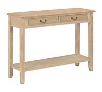 vidaXL Mesa Consola de Madera Mobiliario Decoración de Hogar Casa Interior Toque de Estilo Elegante Moderno Duradera y Resistente 110x35x80cm