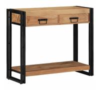 vidaXL Mesa Consola Marrón 90 x 33 x 75 cm Madera de Acacia Sólida