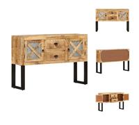 vidaXL Mesa de apoyo de 110x30x74 cm, madera de mango maciza - Mesas de apoyo