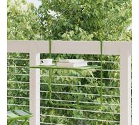 vidaXL Mesa de balcón acero verde 60x40 cm