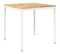 vidaXL Mesa de Bar para Jardín Blanco 110 x 108,5 x 105 cm