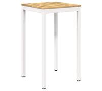 vidaXL Mesa de Bar para Jardín Blanco 60 x 60,5 x 105 cm