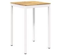 vidaXL Mesa de Bar para Jardín Blanco 70 x 68,5 x 105 cm