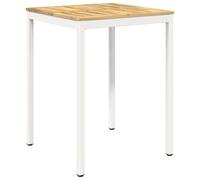 vidaXL Mesa de Bar para Jardín Blanco 80 x 80,5 x 105 cm