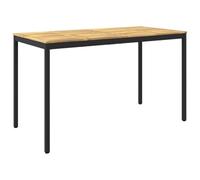vidaXL Mesa de Bar para Jardín Blanco y Negro 180 x 88,5 x 105 cm