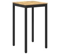 vidaXL Mesa de Bar para Jardín Blanco y Negro 60 x 60,5 x 105 cm