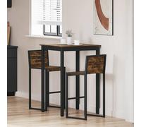 vidaXL Mesa de barra de pie Madera de ingeniería Cuadrado