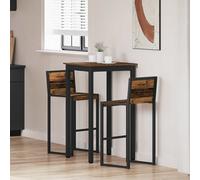 vidaXL: Mesa auxiliar de madera contrachapada, forma cuadrada