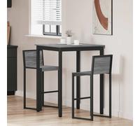 vidaXL Mesa de barra de pie Madera de ingeniería Cuadrado