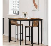 vidaXL Mesa de barra de pie Madera de ingeniería Cuadrado