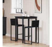 vidaXL Mesa de barra de pie Madera de ingeniería Cuadrado