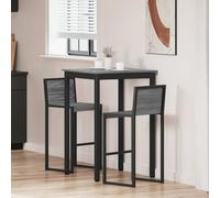 vidaXL Mesa de barra de pie Madera de ingeniería Cuadrado