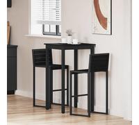 vidaXL Mesa de barra de pie Madera de ingeniería Cuadrado