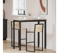 vidaXL Mesa de barra de pie Madera de ingeniería Rectangular