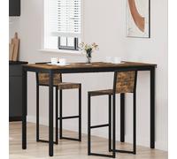 vidaXL Mesa de barra de pie Madera de ingeniería Rectangular