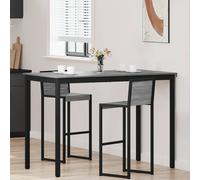 vidaXL Mesa de barra de pie Madera de ingeniería Rectangular