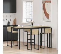 vidaXL Mesa de barra de pie Madera de ingeniería Rectangular