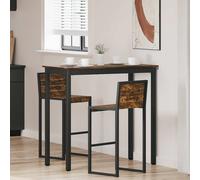 vidaXL Mesa de barra de pie Madera de ingeniería Rectangular