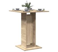 vidaXL Mesa de bistró contrachapada color roble Sonoma 60x60x75 cm