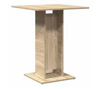 vidaXL Mesa de bistró de madera contrachapada 60x60x75 cm en color Negro/Madera antigua/Roble ahumado y más | estructura resistente ideal para salón dormitorio o estudio