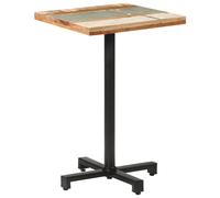 vidaXL Mesa de bistró cuadrada madera maciza reciclada 50x50x75 cm