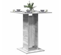 vidaXL Mesa de bistró de madera contrachapada 60x60x75 cm en color Negro/Madera antigua/Roble ahumado y más | estructura resistente ideal para salón dormitorio o estudio