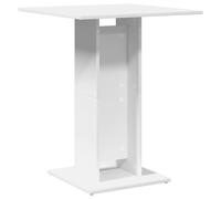 vidaXL Mesa de bistró de madera contrachapada blanco 60x60x75 cm