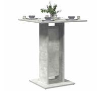 vidaXL Mesa de bistró de madera contrachapada gris 60x60x75 cm