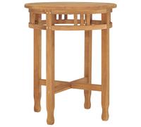 vidaXL Mesa de bistró de madera maciza de teca Ø60x75,5 cm