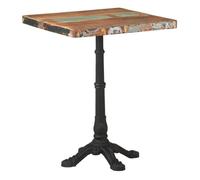 vidaXL Mesa de bistró de madera maciza reciclada 60x60x76 cm