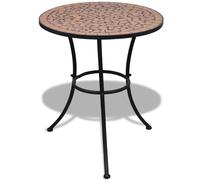 vidaXL Mesa de bistro de mosaico terracota 60 cm