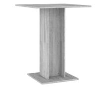 vidaXL Mesa de bistró de madera contrachapada 60x60x75 cm en color Negro/Madera antigua/Roble ahumado y más | estructura resistente ideal para salón dormitorio o estudio