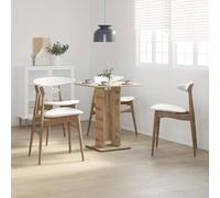 vidaXL Mesa de bistró madera de ingeniería roble artisan 60x60x75 cm