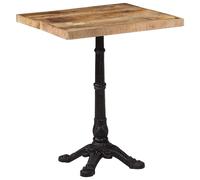vidaXL Mesa de bistró madera de mango rugosa 60x60x77 cm