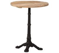 vidaXL Mesa de bistró madera de mango rugosa Ø60x76 cm