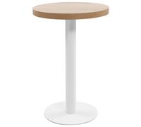 vidaXL Mesa de bistró MDF marrón claro 50 cm